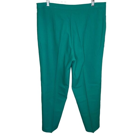 Bend Over by Levi Pants Women Teal Blue Straight Leg Flat Front Zip Size 20W - Picture 5 of 5